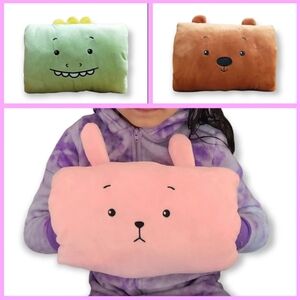 Cartoon Plush Hand Warmer Pillow